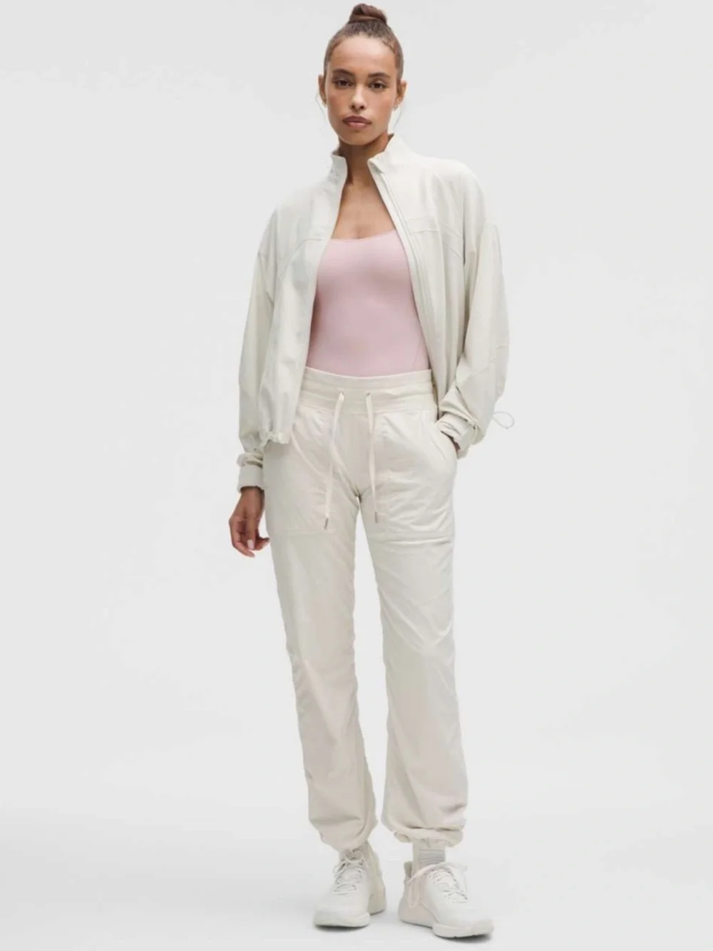 Lululemon Wundermost Square Neck Bodysuit Pink Haze M NWT